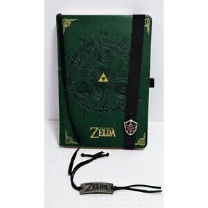 LEGEND OF ZELDA HYRULE HYLIAN PREMIUM WRITING JOURNAL & METAL BRACELET LOT